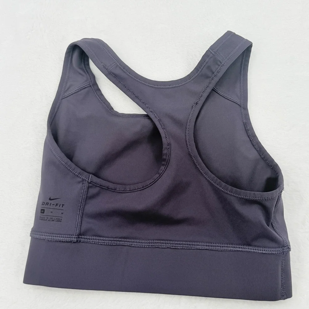 Nike Sports Bra Womens Medium Purple Excellent Dri-FIT Racerback Activewear